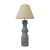 Lampa stołowa ceramiczna betonowa z abażurem 55cm
